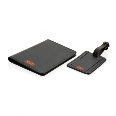 Logotrade promotional gift picture of: Swiss Peak GRS recycled PU travel gift set