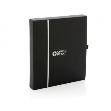 Logo trade promotional item photo of: Swiss Peak GRS recycled PU travel gift set