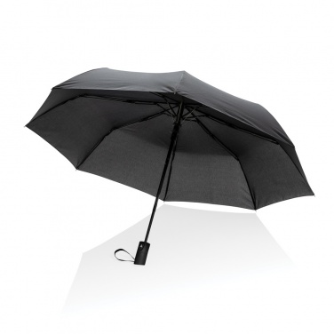 Logo trade promotional giveaway photo of: 21" Impact AWARE™ RPET 190T mini auto open umbrella