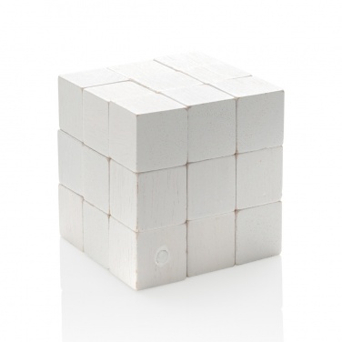 Logo trade promotional items picture of: Wooden brain game in canvas pouch