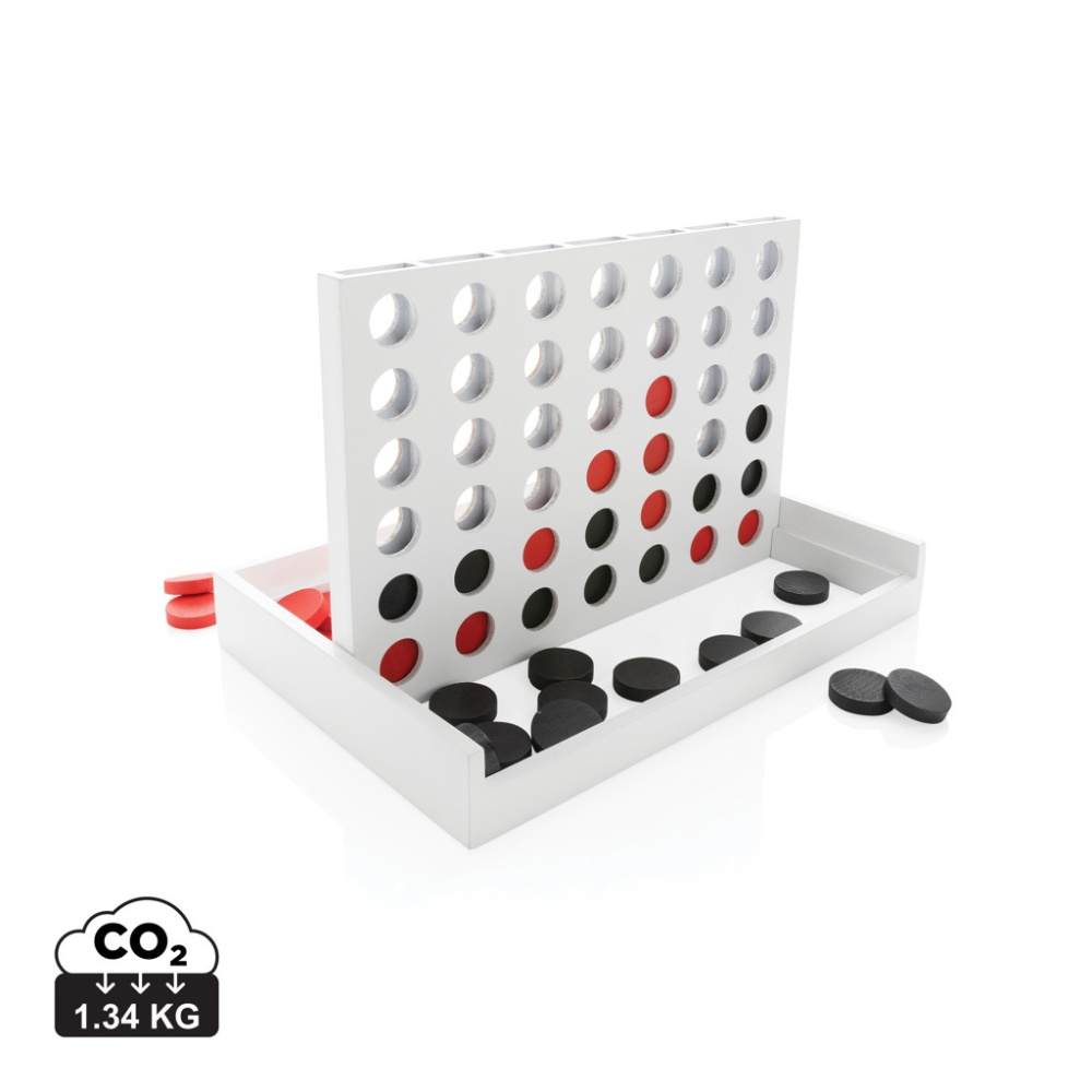 Logotrade promotional item image of: Connect four wooden game