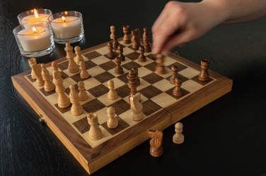 Logotrade advertising product image of: Luxury wooden foldable chess set