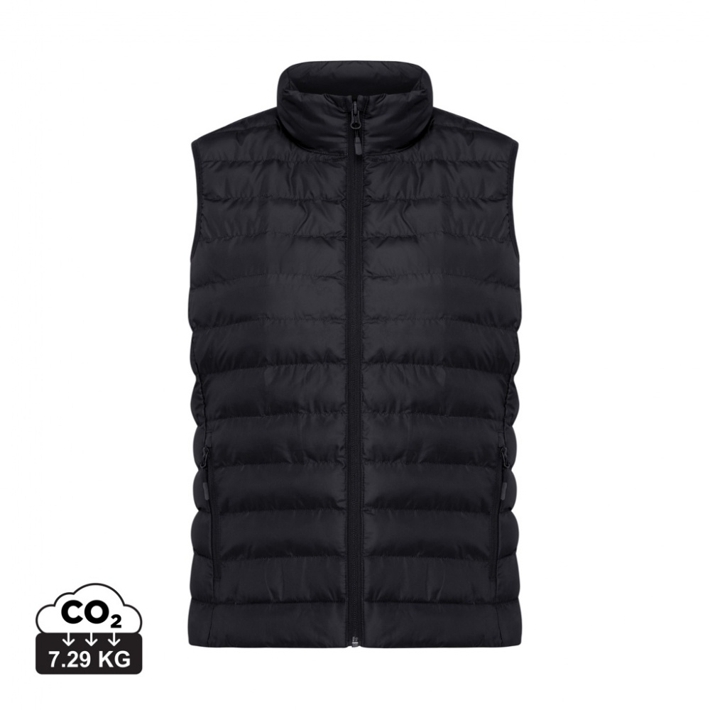Logo trade business gift photo of: Iqoniq Meru women recycled polyester bodywarmer