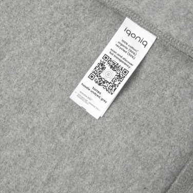 Logo trade corporate gift photo of: Iqoniq Torres recycled cotton hoodie undyed