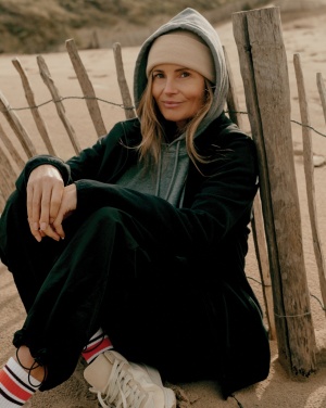 Logo trade promotional product photo of: Iqoniq Torres recycled cotton hoodie undyed