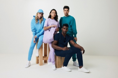 Logo trade promotional giveaways image of: Iqoniq Yoho recycled cotton relaxed hoodie