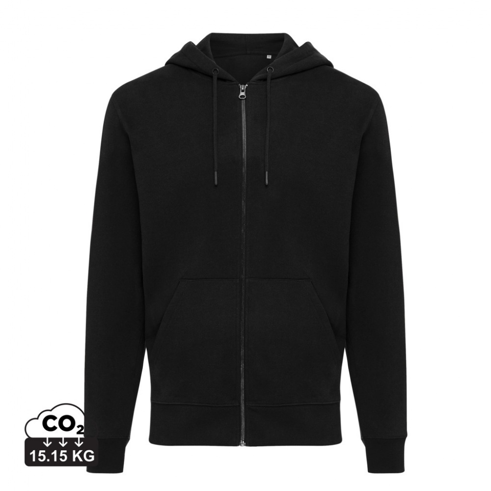 Logo trade promotional items picture of: Iqoniq Abisko recycled cotton zip through hoodie