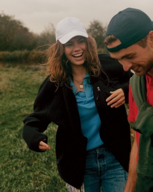 Logo trade corporate gifts picture of: Iqoniq Diran recycled polyester pile fleece jacket