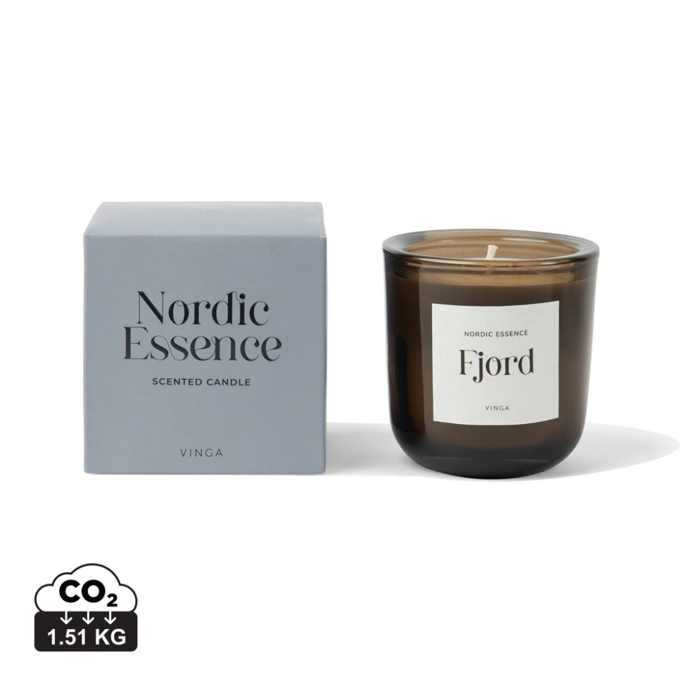 Logo trade promotional giveaways image of: Nordic essence scented soy wax candle small