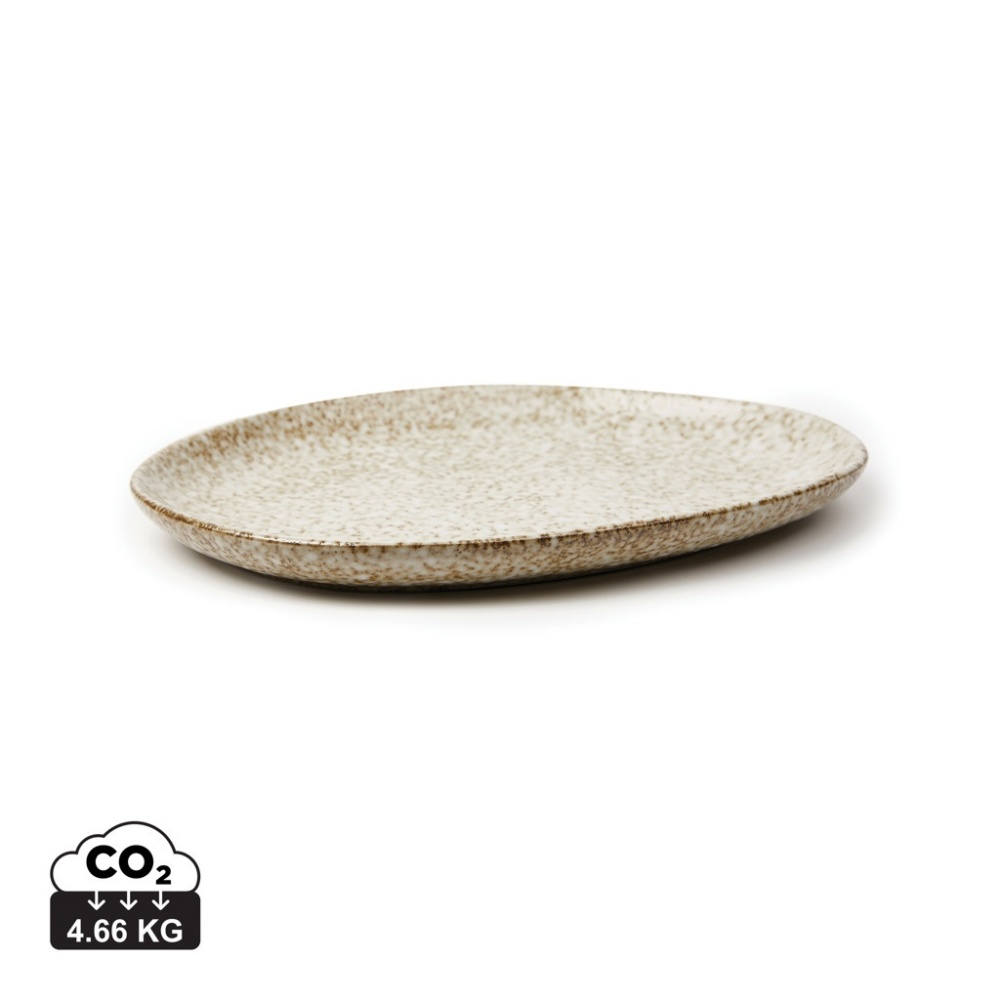 Logo trade advertising products picture of: VINGA Nuvem stoneware serving plate