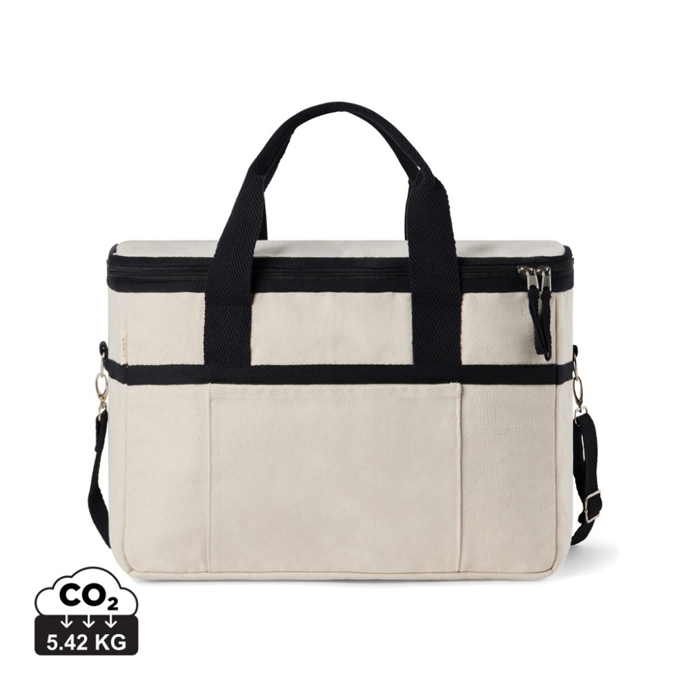 Logotrade promotional merchandise image of: VINGA Volonne AWARE™ recycled canvas cooler basket