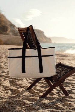 Logo trade corporate gifts picture of: VINGA Volonne AWARE™ recycled canvas beach bag