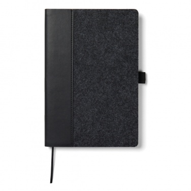Logo trade advertising products picture of: VINGA Albon GRS recycled felt notebook
