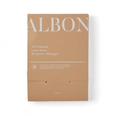 Logo trade promotional gift photo of: VINGA Albon GRS recycled felt notebook