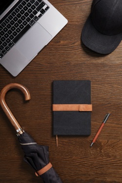 Logo trade promotional giveaways picture of: VINGA Bosler RCS recycled paper notebook