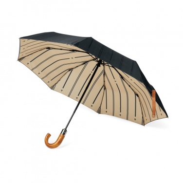 Logotrade promotional item image of: VINGA Bosler AWARE™ recycled pet 21" foldable umbrella