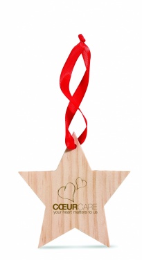 Logotrade promotional merchandise picture of: Star shaped hanger