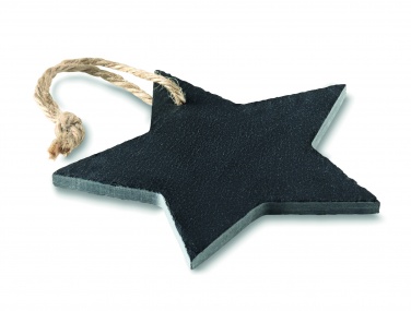 Logotrade advertising product picture of: Slate xmas hanger star