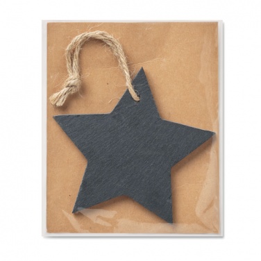 Logotrade promotional giveaway image of: Slate xmas hanger star