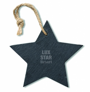 Logotrade promotional item image of: Slate xmas hanger star