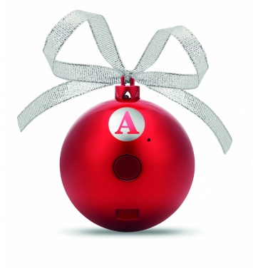 Logo trade business gift photo of: Speaker Christmas ball