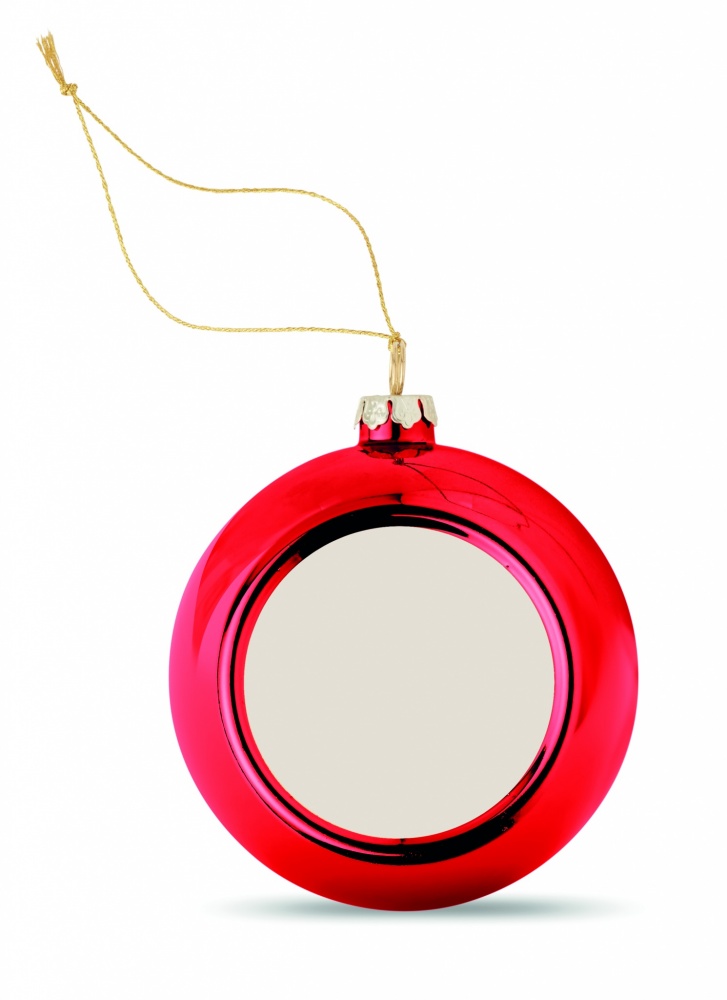 Logo trade promotional giveaway photo of: Christmas ball for sublimation