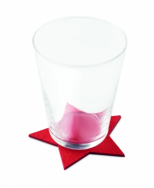 Logo trade promotional gifts picture of: RPET 4 felt coaster set