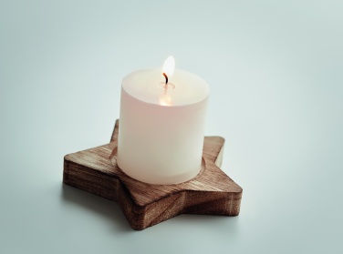 Logotrade advertising product image of: Candle on star wooden base