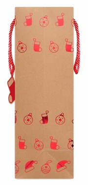 Logo trade advertising products image of: Gift paper bag with pattern