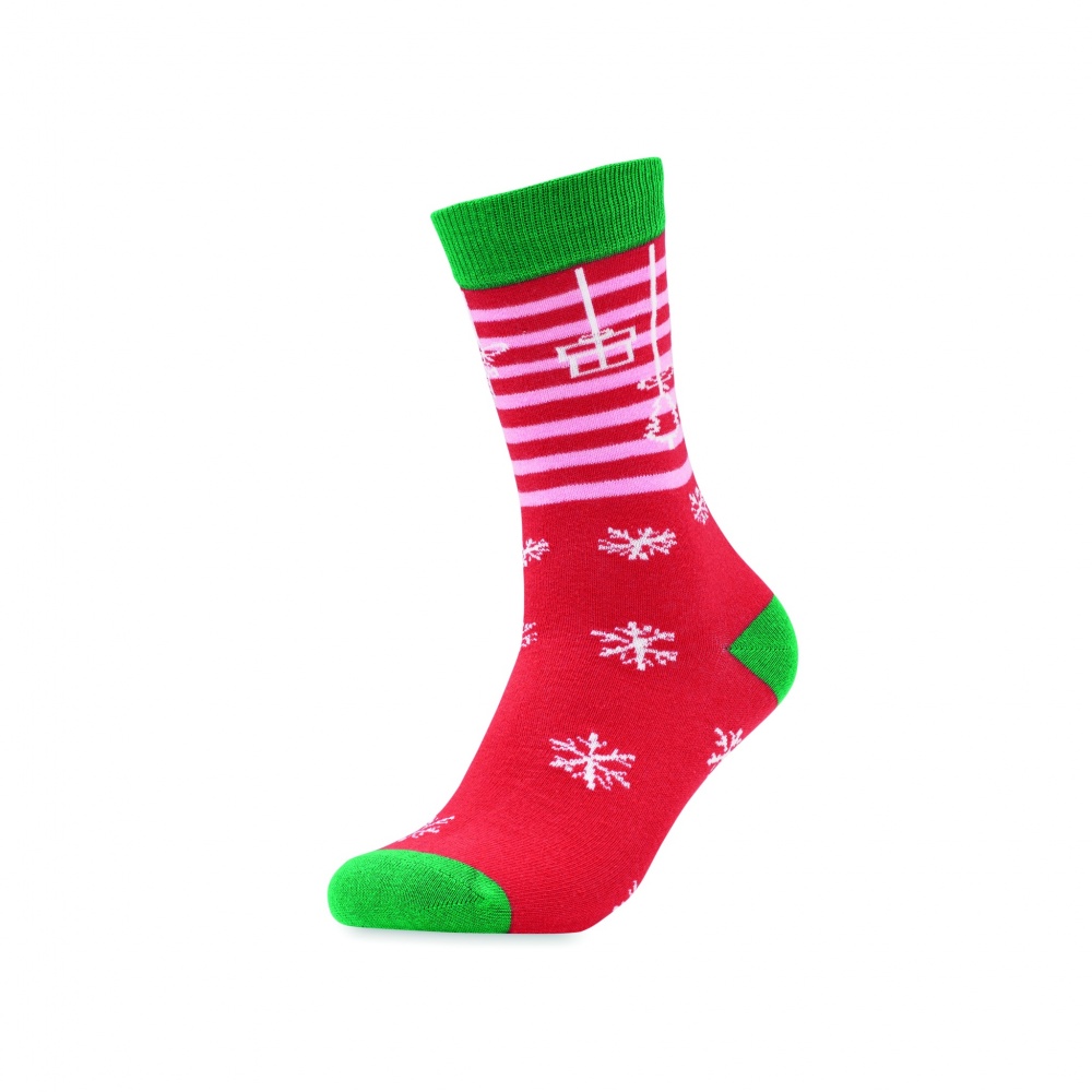 Logo trade corporate gift photo of: Pair of Christmas socks M