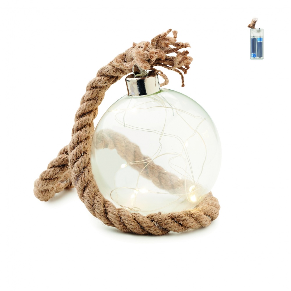Logotrade promotional merchandise photo of: Glass bauble LED light