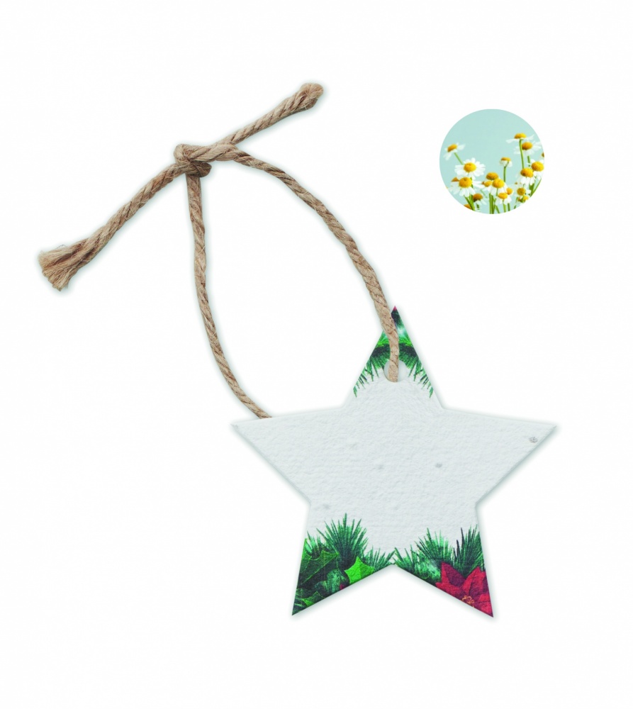 Logotrade corporate gift picture of: Seed paper Xmas ornament