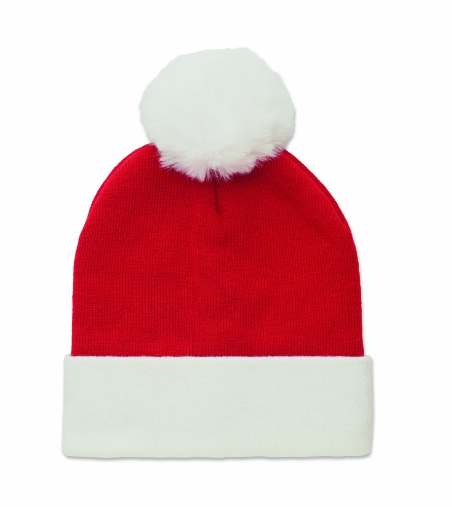 Logo trade promotional gifts picture of: Christmas knitted beanie