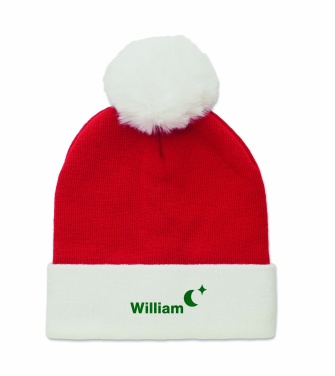 Logo trade business gifts image of: Christmas knitted beanie