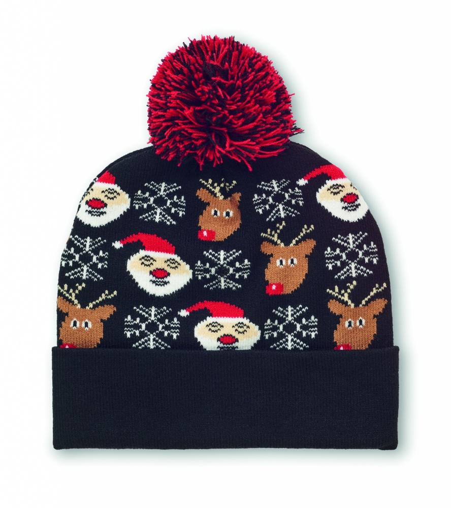 Logo trade promotional gifts image of: Christmas knitted beanie