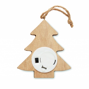 Logo trade promotional product photo of: Wooden weed tree with lights