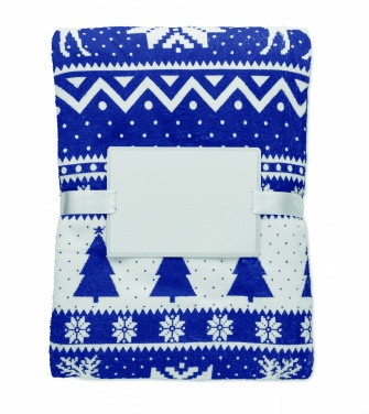 Logo trade promotional gifts image of: RPET fleece blanket 190 gr/m²