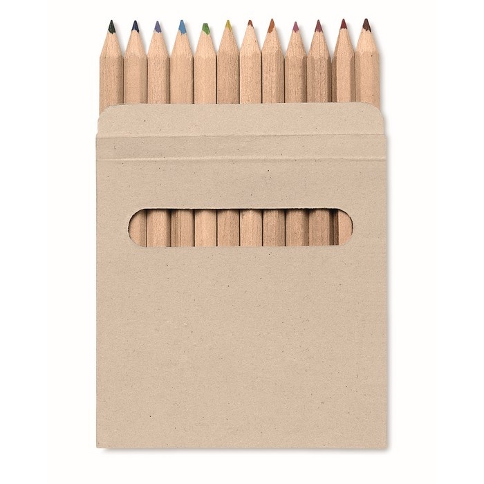 Logotrade promotional products photo of: 12 coloured pencils set