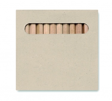 Logo trade promotional products picture of: 12 coloured pencils set