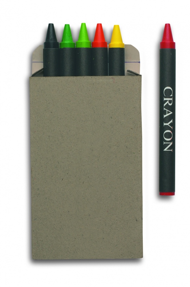 Logotrade corporate gift image of: Carton of 6 wax crayons