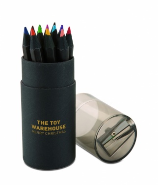 Logo trade promotional gift photo of: Black colouring pencils