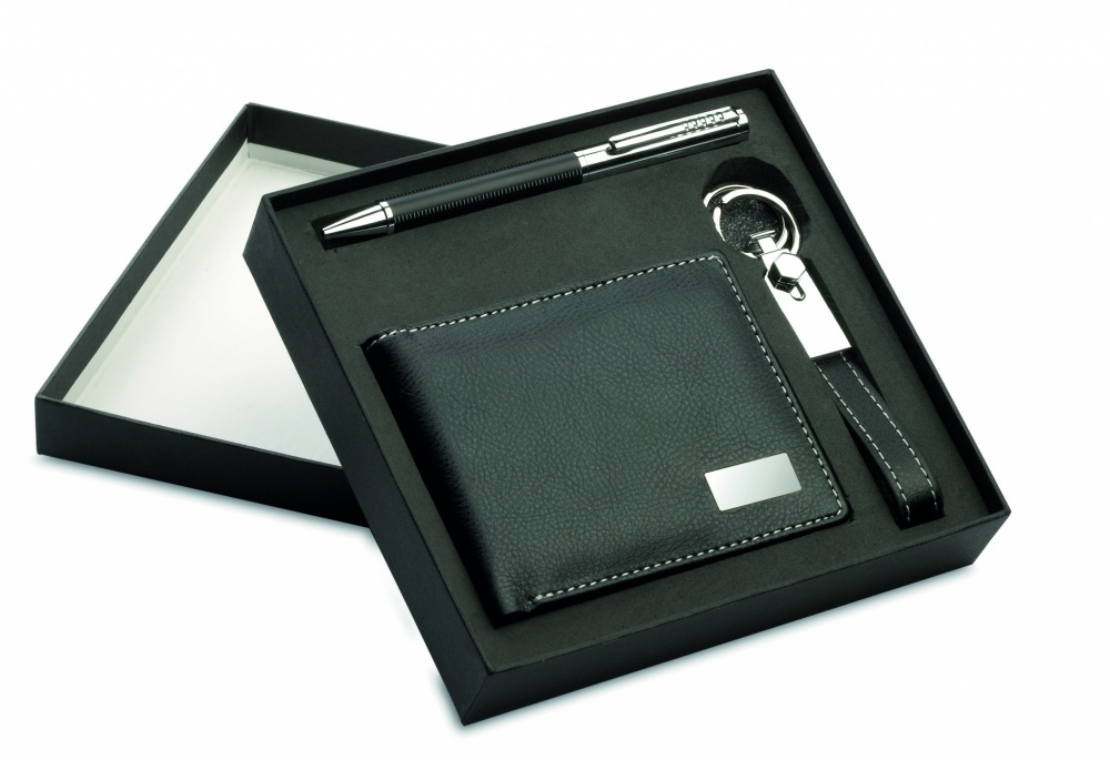 Logo trade promotional item photo of: Ball pen key ring and wallet Lappeenranta