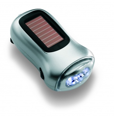 Logo trade corporate gift photo of: Dual powered dynamo torch
