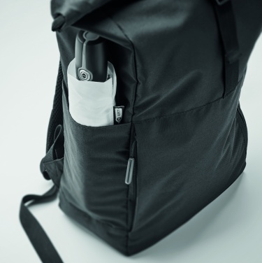 Logo trade promotional items picture of: 300D RPET rolltop backpack