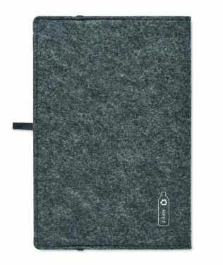 Logo trade promotional products picture of: A5 notebook RPET felt