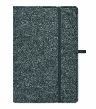 Logo trade promotional items image of: A5 notebook RPET felt