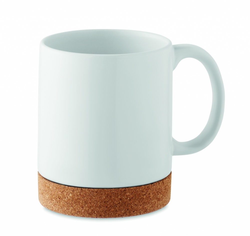 Logotrade advertising products photo of: Sublimation ceramic cork mug