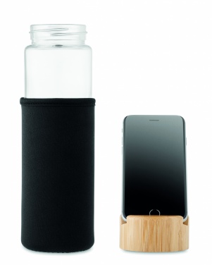 Logotrade promotional gifts photo of: Glass bottle bamboo lid 600ml