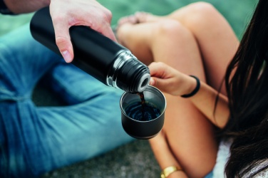 Logo trade advertising products image of: Double wall bottle and cup set