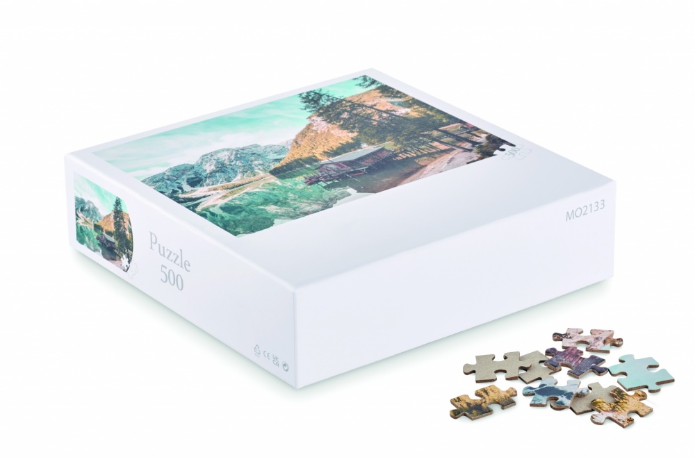 Logo trade promotional gift photo of: 500 piece puzzle in box